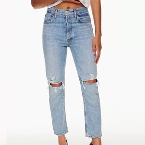Agolde High Rise Straight Crop Jeans sz 24